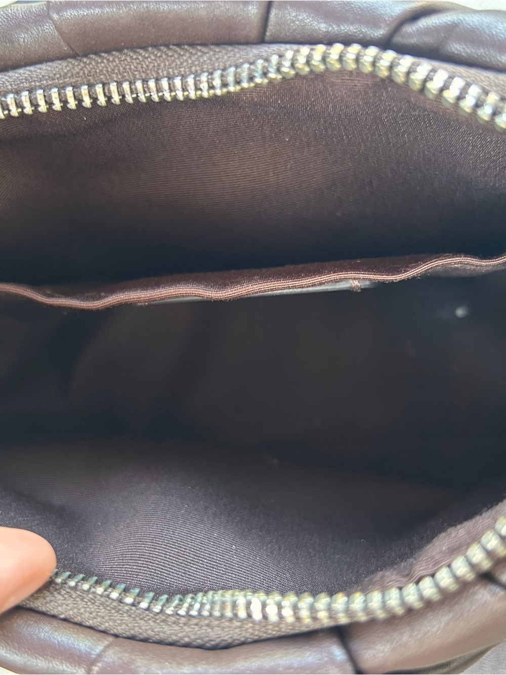 Coach Dark Brown Leather Pleated Shoulder Bag - Picture 4 of 4